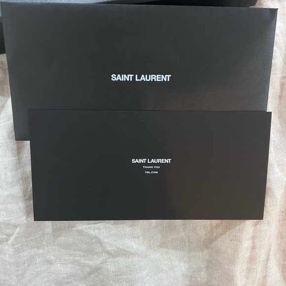 ❤️SOLD❤️Saint Laurent Black Tote Rive Droite Logo Canvas with bag - Picture 9 of 12